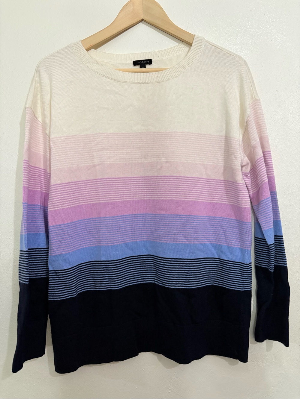 Talbots End-On-End Ombré Sweater Medium